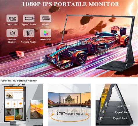 Amazon Portable Monitor Kumk P Fhd Hdr Ips Travel