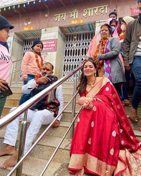 Shraddha Arya Latest Photo Shoot From Temple In Anarkali Suit Goes