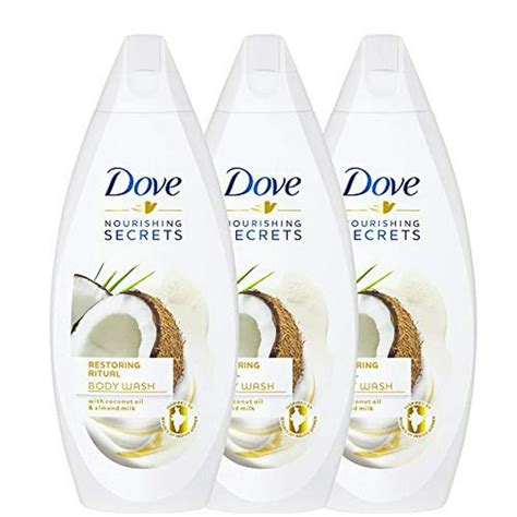 Dove Restoring Ritual Body Wash Coconut Oil Almond Milk Shower Gel 169