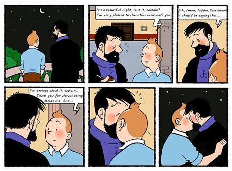 Haddotin Tintin Gay Art Cartoon