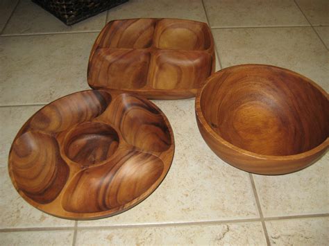 Wooden serving bowls in TipTop's Garage Sale Sioux Falls, SD