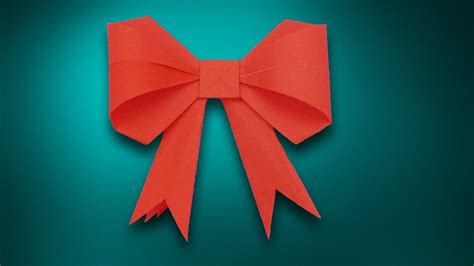 How To Make A Paper Bow Ribbon Easy Origami Step By Step Bow Ribbons