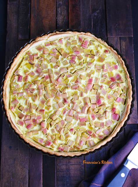 French Rhubarb Apple Tart Francoise S Kitchen