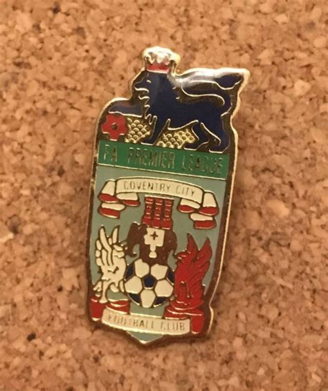 FA Premier League Coventry City FC Enamel Pin Badge 1996 97 Coventry