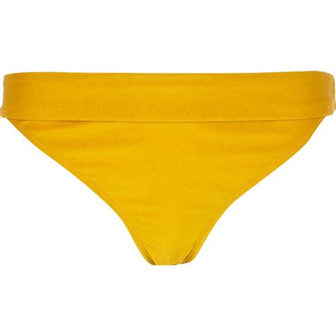 River Island Yellow Bikini Bottoms In Yellow Lyst