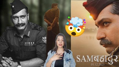 Sam Bahadur Official Teaser Reaction Video Vicky Kaushal Meghna