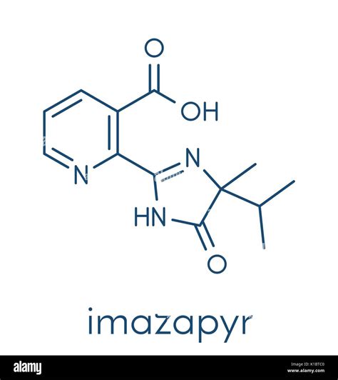 Imazapyr Herbicide Molecule Skeletal Formula Stock Vector Image And Art