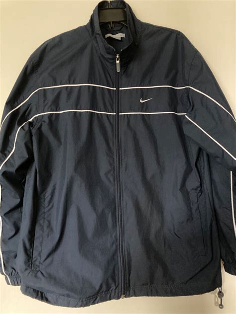 Nike Sportswear Men Medium Navy Blue Jacket And Pants 2 Piece Set