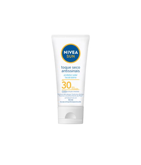 NIVEA SUN Protetor Solar Facial Toque Seco Antissinais FPS30