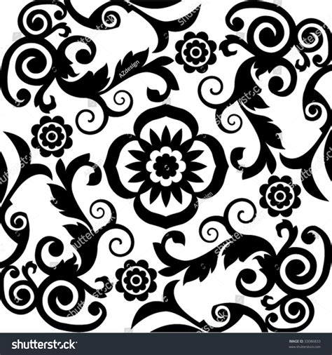 Arabesque Floral Background Stock Vector Illustration 33086833