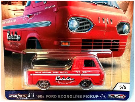 Hot Wheels Premium Car Culture s Ford Econoline Pickup редкая коллекционная модель из сета