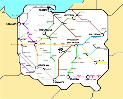 Polish Railway Map