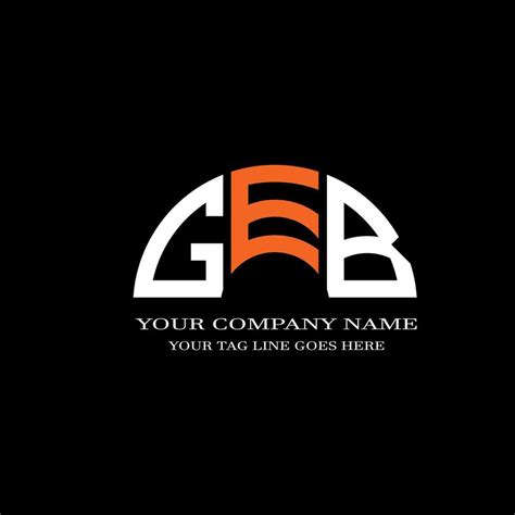 GEB Letter Logo Creative Design With Vector Graphic 7927614 Vector Art