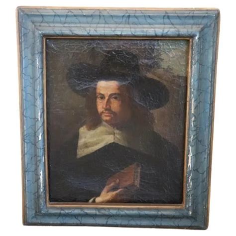 Tableau Ancien Portrait D Un Gentilhomme Xviie Si Cle Huile Sur Toile