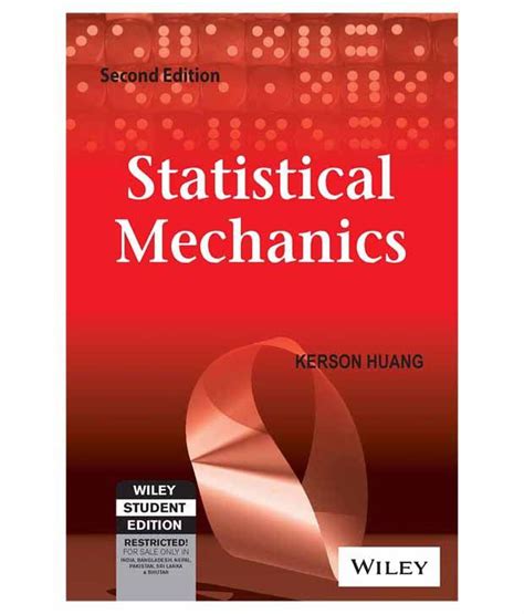 statistical mechanics paperback english  buy statistical