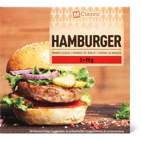 M Classic Hamburger Beef Migros