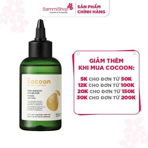 Cocoon Nước dưỡng tóc tinh dầu bưởi pomelo hair tonic 140ml nắp