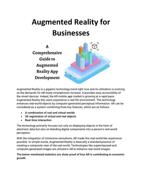 Ppt Augmented Reality For Businesses Powerpoint Presentation Free