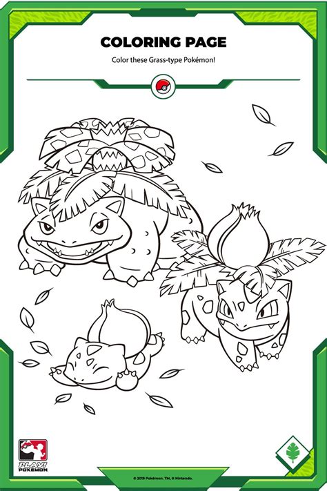 Venusaur Pokemon Coloring Pages Pokemon Drawing Easy