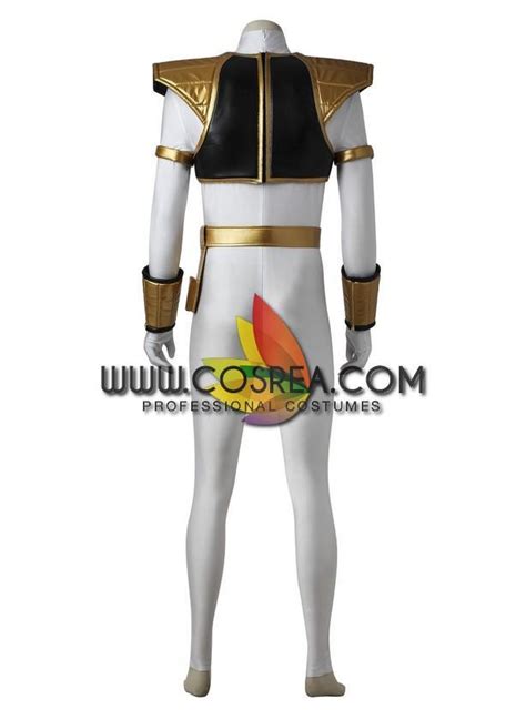 Power Rangers Kyoryu Sentai White Ranger Cosplay Costume - Cosrea Cosplay