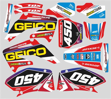 Graphic Kit Honda Crf Geico Kitdeco Moto Fr