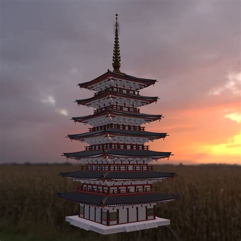 Japanese Pagoda Cgtrader