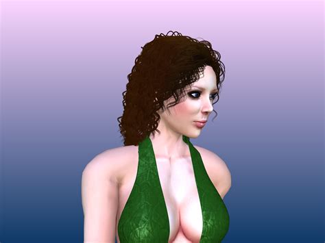 Woman Rigged 3d Model 2 Blend Dae Free3d