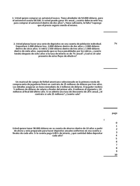 8 Ejercicios | PDF | Bancos | Dinero