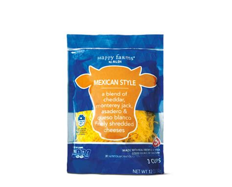 Mexican Shredded Cheese Happy Farms Aldi Us