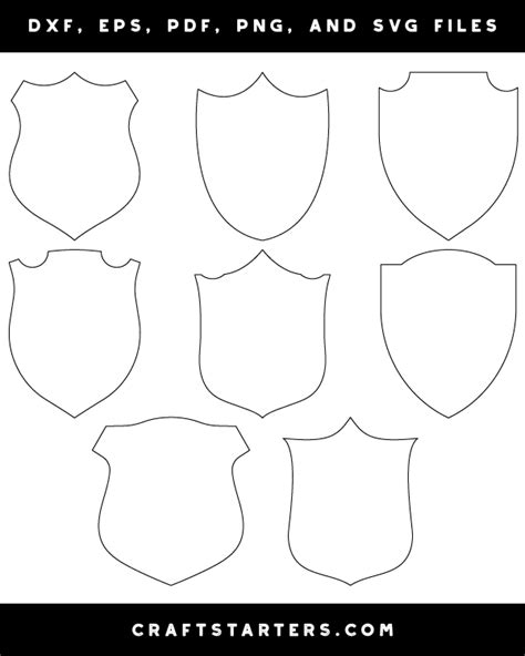 Detective Badge Outline Patterns Dfx Eps Pdf Png And Svg Cut Files