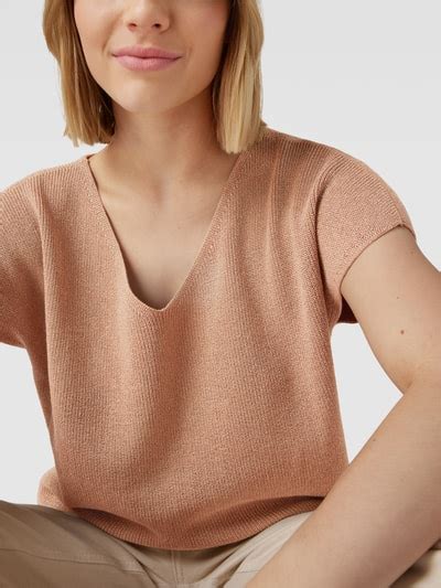 Betty Barclay Strickpullover Mit V Ausschnitt Camel Online Kaufen