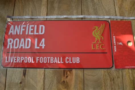 Liverpool Fc Street Sign Metal Plaque Christmas T Dad Brother