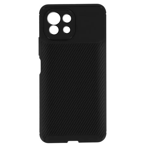 Elastyczne Silikonowe Etui Xiaomi Mi 11 Lite Z Efektem Shiny Carbon