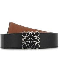 Loewe Anagram Belts In White For Men Lyst Uk