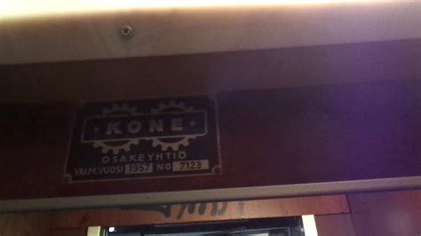 Rare Old 1957 KONE Traction Elevator Mod By KONE Novel 1997