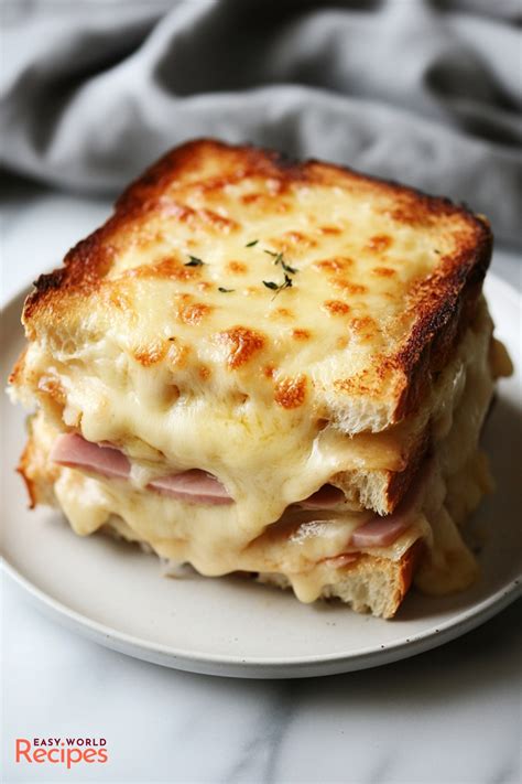 French Croque Monsieur Recipe - EasyWorldRecipes