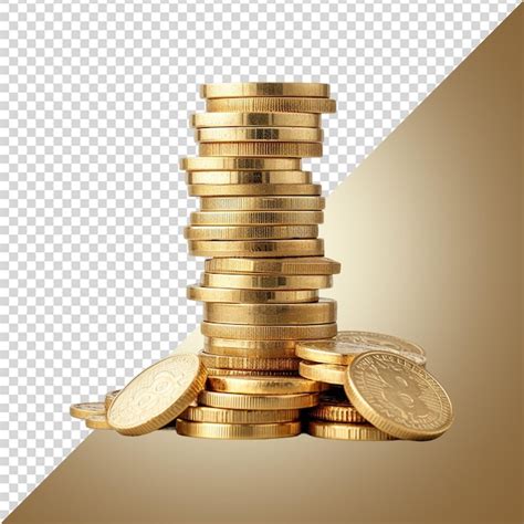 Premium Psd Stack Of Gold Coins Png