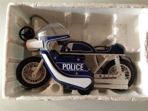 Jouet Moto Police Filoguide Joustra Ceji Vintage Ebay