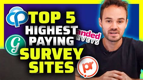 5 Best Paid Survey Sites For 2023 Start Earning Fast YouTube