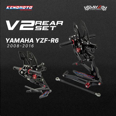 KENDMOTO Footstep Yamaha YZF R6 V2 Layz Motor