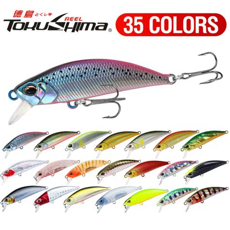 1Pcs 35 Colors Fishing Lure 5g 5cm Sinking Minnow 3D Eyes Laser