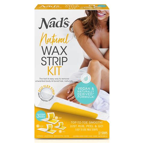 Nad S Natural Wax Strip Kit For Bikini Body And Face Hair Removal