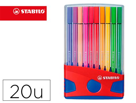 Rotulador Stabilo Punta De Fibra Pen Color Parade Estuche De