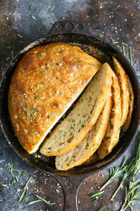 No Knead Rosemary Bread Recipe Damn Delicious