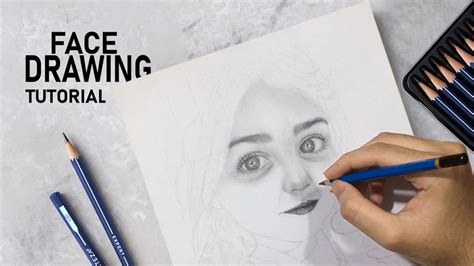 Drawing And Shading A Girl Face With Graphite Pencils Portrait Of Anahita Youtube