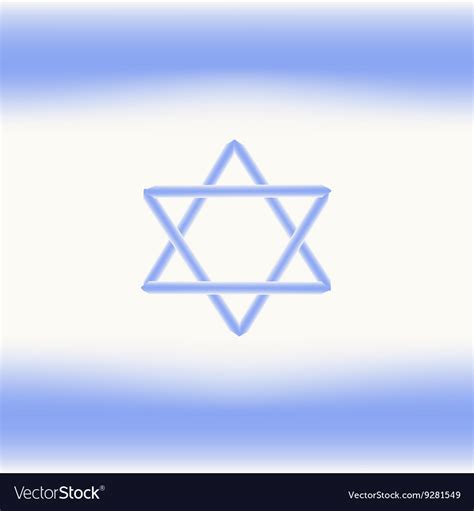 Flag of israel independence day the state Vector Image