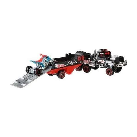 Hot Wheels kamion Haulin Horsepower kisautóval Gyerekajándék