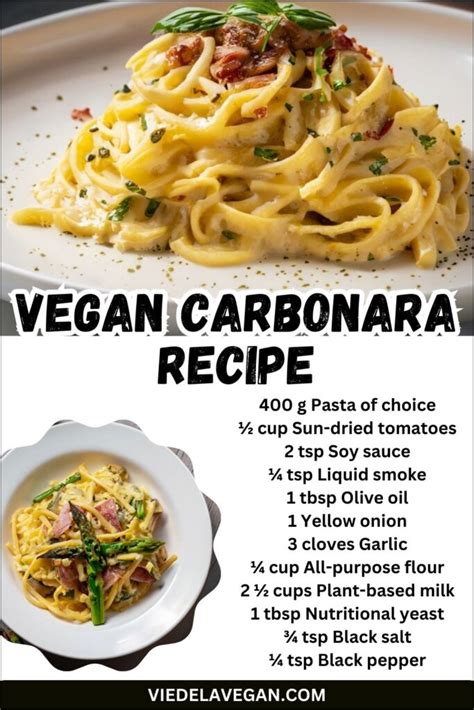 Vegan Carbonara Recipe: A Plant-Based Twist on a Classic Dish