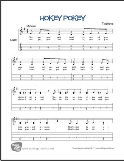 Hokey Pokey Guitar Chords