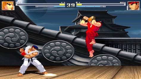 Mugen Anime Ken Vs Ryu Stage Street Fighter Hd Suzaku Castle